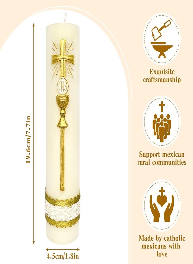 TALPGOD Religious Candles Catholic,Prayer Candles for Church Devotional Saint Blessed Mexican Gift,Baptism,Cirios Religiosos Catolicos,Jesus Candle,Cross Candle,Cirio Pascual,Veladoras Mexicanas - Image 2